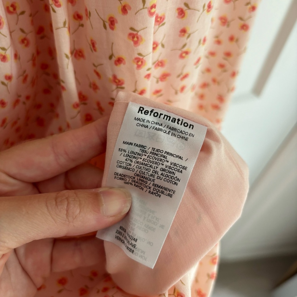 Reformation Rhett Dress Floral | Brand New Never Worn - Picture 11 of 11